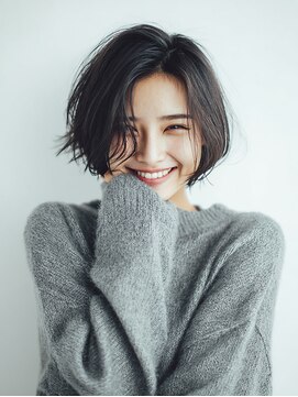 ヒマル 学芸大学(Himaru) 大人女性/ヘアセット黒髪/ボブルフ/アシメ/小顔/ワンレン