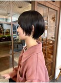 サイド短めのショートボブ