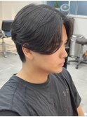 MEN’S HAIR/千葉駅/センターパート/曲がる縮毛矯正/齊藤大樹