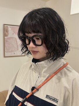 ラヴィズム 名駅店(LUVISM) ボブ/ミディアム/レイヤー/顔周りレイヤー/パーマ/艶カラー