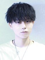 コンフィデンス 新宿3rd(confidence) メンズ緩めツイストスパイラルパーママッシュツーブロック