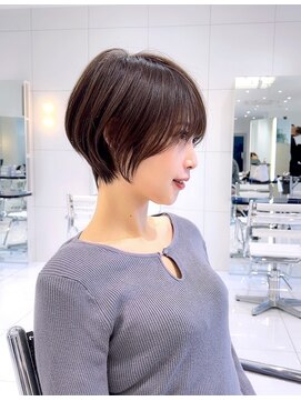 オーロ Costa西宮北口(ORO) 大人ショートボブ丸みショートカットマッシュショート前髪あり