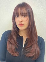 ディフィーノ 赤坂(DIFINO)&nbsp;ロングレイヤーカット/顔まわりカット/ローズピンク