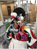 卒業式の袴（はかま）のセットと着付け
