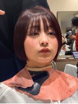 ジアン バイ ミルボン 西宮ガーデンズプラス(GIEN by milbon)&nbsp;イメチェン前髪クールショート透明感カラーピンクベージュくびれ