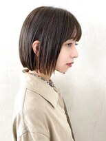 リノア 西梅田 福島(Linoa)&nbsp;梅田/髪質改善/艶感☆マロンブラウン×前下がりショートボブ