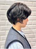 ミルクティーブロンド/ワンホンレイヤーカット/横浜