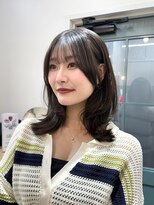 hyon myon/RISEbyREVO 綾瀬店【ヒョンミョン】&nbsp;ハッシュカット/デザインカラー/グレージュ[綾瀬駅/韓国ヘア]