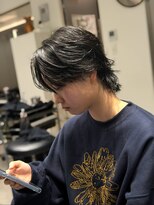 ウーズ ハラジュク(Ooze.HARAJUKU) ハッシュカットグレージュデザインカラーツートーンカラー原宿