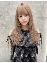ロンドネートゥル 新潟(Lond naitre) トレンドレイヤーカット/ハイレイヤー/ミルクティーカラー