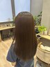 美髪フクゲントリートメント+骨格補正シャンプー+ブロー込み￥7700→