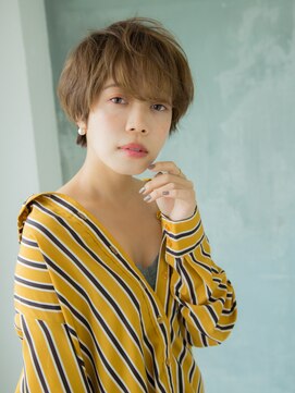 美容室 リズヘアー 稲毛店(Riz hair) 透け感バングショート【稲毛】
