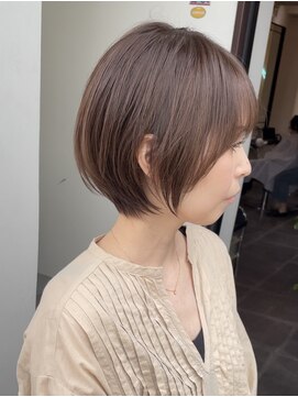 サロンドミルク 新百合ヶ丘店(salon de MiLK) 丸みが可愛い大人可愛いショート［イルミナカラー／新百合ヶ丘]