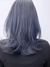 ◆透明感ブルージュ ー 透明感ベージュ×ブルー/ネイビー［天王寺/天王寺駅/髪質改善/ハイライト/学割U24］