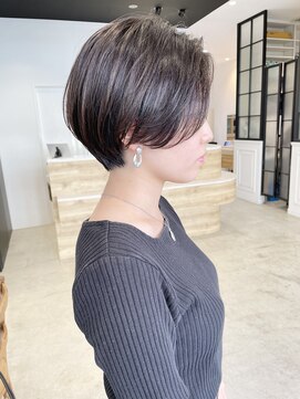 アテナ 六本松店(ATENA) 前髪長めのショート/ハンサムショート/30代ショート