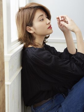 クローゼット 新宿(closet) 外ハネボブ/ペールベージュ[髪質改善/ヘッドスパ白髪染め/新宿】