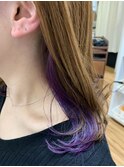 人気急上昇中・インナーカラーパープル☆