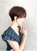 襟足スッキリ！大人ショート