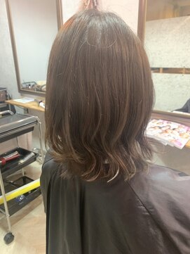 ユッカ エコル 塚口(YUCCA ekolu) 【ekolu ANNA】オリーブブラウン/ミディアムレイヤー/くすみヘア