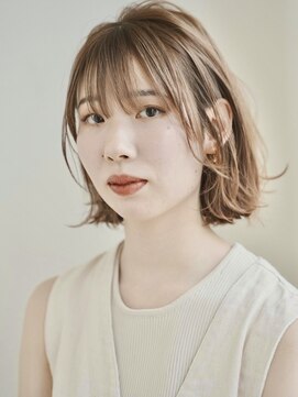 ダブルバイグリッター(W by GRITTERs) ふんわりカールショコラアッシュ艶感くびれヘア