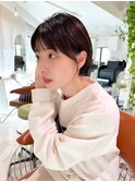 黒髪ショート/ピュアショート/耳掛けショート