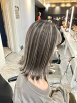 ブレンド 渋谷(BLend)&nbsp;ハイライトカラーマチルダボブインナーグレージュ前髪