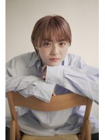 ムク 甲府(muku.)&nbsp;ミディアムヘア/斜めバング/グレージュカラー/甲府駅