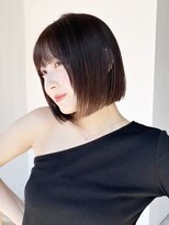 グレーベージュ美髪エモージュフレンチカジュアル_ba488862