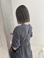 ヨーク(YOKE)&nbsp;YOKE 20代30代大人ボブ切りっぱなしボブミルクティーアッシュ