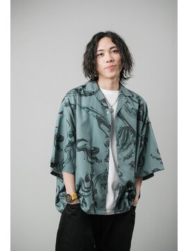 メンズサロン ルーブ 新潟(メンズサロンLOOB) 常田風黒髪束感ウルフセンターパートツイストスパイラルパーマ