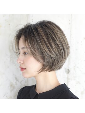 コネクトヘアデザイン バイ マツダ(CONNECT hair design by Matsuda) ショート ショートカット バレイヤージュ ハイライト
