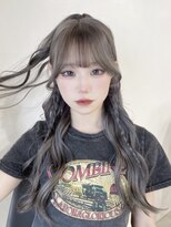 アモレット 天文館店(amoretto)&nbsp;グレージュ × ハーフアップスタイル
