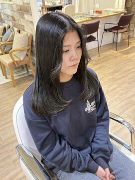 ネオリーブ チロル 横浜西口店(Neolive CiroL.) 透明感オリーブグレージュ ナチュラルお洒落レイヤー