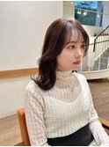 ゆるふわロングベージュカラーブリーチしない透明感カラー