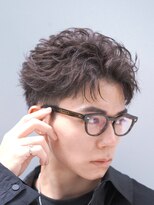 フェザーパーマシャドウパーマセンターパートニュアンスパーマ