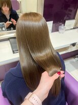 ハピネス 河原町店(Happiness)&nbsp;髪質改善 レイヤーカット ベージュ グレージュ 20代 30代 40代