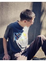 メンズヘア　アパレル系男子に人気！大人のおしゃれボウズヘア