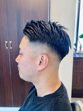 グレイスフルバーバーロンドン 大宮店(Graceful Barber London) 【20代 男性】ロンドン七三フェード（大宮/バーバー）