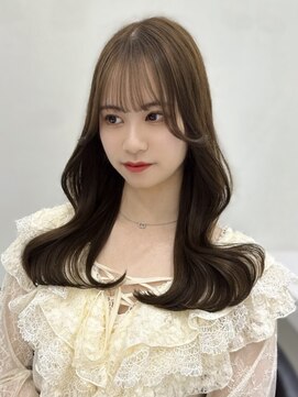 ベレーザシェルト(Beleza scelto) 14435暗髪ミルクティーベージュオリーブカラー髪質改善ロング