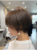 「時短スタイル」大人ショートボブ