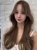 アマトウキョウ 表参道(AMA TOKYO)&nbsp;レイヤーカット 韓国ヘア ミルクティー 高島大登