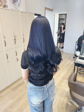 チェレ ロッソ 金剛店(Chere rosso) ブリーチあり・ダブルカラー・ネイビーブルー・ブルーブラック