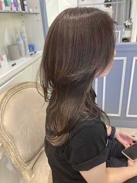 シェノン 赤羽店(CHAINON) ココアブラウンワンホンレイヤーセンターパート赤羽美容室