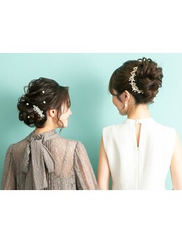“かわいい”も“上品”も、あなたの希望を叶えるヘアセット着付け専門サロン。メイクもおまかせください