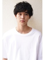 レジュアル(RESSUAL)&nbsp;黒髪　マッシュ　ニュアンスパーマ　ダウンバング