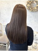 ブリーチなし◎ヘーゼルベージュ 人気の顔周りレイヤー