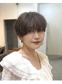 【大人美人マッシュショート　ベージュ】