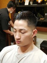 ブロートーキョーバーバーショップ 神田2nd(Bro Tokyo BARBERSHOP)&nbsp;ミドルスキンフェード　クルーカットスタイル