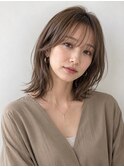 【trecolori 津田沼】大人ミディアムシースルーバング