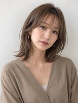 ヘアーメイク トレコローリ(hair make trecolori)&nbsp;【trecolori 津田沼】大人ミディアムシースルーバング